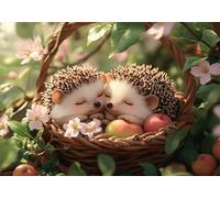 Hérisson Puzzle 5000 Pieces Adultes Fleur Puzzles Classiques Panorama Bois Difficile Impossible Geant Jigsaw Jeu éducatif Défi Jouet pour Enfants et Adulte dès 14 Ans Cadeau Homme Femme Boxed P-707