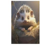 Hérisson Puzzle Adulte 1000 Pièces Artisanat Cadeau Famille Puzzles Jouet en Bois Cadeau Unique Décoration Intérieure (78×53cm)