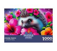 hérisson, Puzzle De 1000 Pièces, Activité Familiale Engageante Favorisant Coopération Communichation Et Moments Partagés, Parfait pour Soirées Ou Week-Ends en Famille, Adapté Aux 12 Ans Et Plus, 38x2