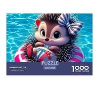 hérisson, Puzzle De 1000 Pièces, Activité Familiale Engageante Favorisant Coopération Communichation Et Moments Partagés, Parfait pour Soirées Ou Week-Ends en Famille, Adapté Aux 12 Ans Et Plus, 52x3