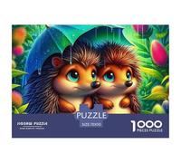 hérisson, Puzzle De 1000 Pièces, Activité Intellectuelle Captivante Favorisant Attention, Logique Et Endurance, Passe-temps Relaxant Offrant Sentiment D’accomplissement Personnel, Adapté Aux 12 Ans Et