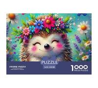 hérisson, Puzzle De 1000 Pièces, Défi Captivant pour Améliorer L’Attention Coordination Et Persévérance, Expérience Agréable pour Moments Calmes Ou Compétitions Amicales, Adapté Aux 12 Ans Et Plus,