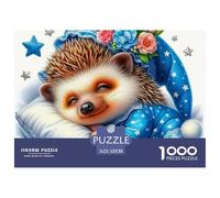 hérisson, Puzzle De 1000 Pièces, Défi Captivant pour Améliorer L’Attention Coordination Et Persévérance, Expérience Agréable pour Moments Calmes Ou Compétitions Amicales, Adapté Aux 12 Ans Et Plus,