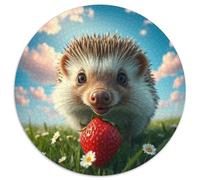 hérisson Puzzle Rond 1000 Pièces Animaux Das Tier Enfants Décoration Bricolage Classiques Parfait Encastrement Qualité Supérieure' Impossible Difficile 1000pcs (67.5x67.5cm)