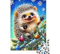 hérisson Puzzles 1000 Pieces Cadeau Unique Jeu Éduchatif Challenge Toy À De Qualité Supérieure Peinture Art pour Adultes Enfants 1000pcs (75x50cm)