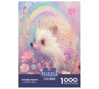 hérisson Puzzles 1000 Pièces Cadeau Unique Jeu Éduchatif Challenge Toy À De Qualité Supérieure Peinture Art pour Adultes Enfants 38x26cm/1000pcs