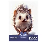 hérisson Puzzles 1000 Pieces Cadeau Unique Jeu Éduchatif Défi Jouet À De Qualité Supérieure Peinture Art pour Adultes Enfants 38x26cm/1000pcs