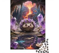 hérisson Puzzles 1000 Pieces Cadeau Unique Lava Cave Challenge Toy À De Qualité Supérieure Peinture Art pour Adultes Et Enfants À Partir De 14 Ans 1000pcs (75x50cm)
