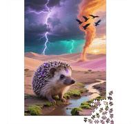 Hérisson Pygmée Africain Puzzle 1000 Pieces Adulte Puzzle Jeu éducatif Défi Jouet Cadeau Unique Cadeaux pour Femmes 1000pcs (75x50cm)