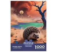 hérisson pygmée Africain Puzzles 1000 Pièces Cadeau Unique Jeu Éducatif Défi Jouet À De Qualité Supérieure Peinture Art pour Adultes Et Enfants 70x50cm/1000pcs