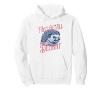 Hérisson Sarcastique drôle First of All I'm A Delight rétro Sweat à Capuche