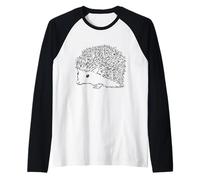 Hérisson Sketch dessiné Sweet Hedgehogs un cœur pour hérisson Manche Raglan