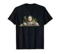 Hérisson surpris sur rochers forêt Nature T-Shirt