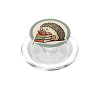 Hérisson Vert avec Un Petit Livre pour Les Amateurs de Livres PopSockets PopGrip pour MagSafe