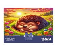 hérisson1000 Pièces Aquarelle Puzzle Faune Sauvage pour Adultes De Jeu pour Adultes Premium avec Défis Créativité Et CommeCadeau70x50cm/1000pcs