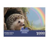 hérisson1000 Pièces PuzzleAnimaux Assorties, pour Adultes Et Enfants À Partir De 12 Ans Jeu D'Intelligence Difficile EtStimulant DécoRationde La Maison 38x26cm/1000pcs