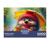 hérisson1000 Pièces PuzzlePièces Faune Sauvage pour Adultes De Jeu pour Adultes Parfaitpourla Détente Créativité Et CommeCadeau38x26cm/1000pcs