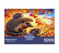 hérisson1000 Pièces PuzzlePièces Faune Sauvage pour Adultes De Jeu pour Adultes Parfaitpourla Détente Créativité Et CommeCadeau38x26cm/1000pcs
