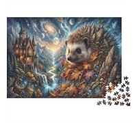 hérissonPuzzle Premium 1000 Pièces vallée du château pour Seniors Anti-Stress Loisirs Créatifs Cadeau d'anniversaire 70x50cm/1000pcs