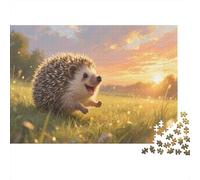 hérissonPuzzles 1000 Pièces Cadeau Unique Jeu Éducatif Défi Jouet À De Qualité Supérieure Peinture Art pour Adultes Et Enfants 1000pcs (75x50cm)