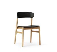 Herit Chaise de Table à Manger Chêne/Noir