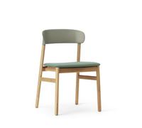 Herit Chaise de Table à Manger Chêne rembourré/Dusty Vert