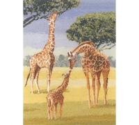 Heritage 28, girafes count Evenweave Kit de broderie au point de croix