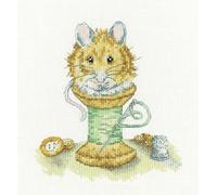 Heritage Aida set de broderie au point de croix "Sew Nice To Meet You (A)", LCSN1796-A, 14x13.5cm