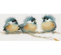 Heritage Aida set de broderie au point de croix 'Sitting Pretty (A)', VPST543-A, 20.5x9cm