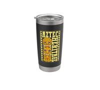Héritage aztèque - totem aztèque Gobelet isotherme en acier inoxydable double paroi