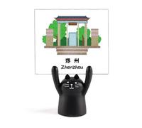 Heritage Building Gate Hangzhou Support mémo Motif chat Noir
