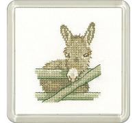 Heritage CFDO1445-A Aïda Kit point de croix compté Motif âne 7,5 x 7,5 cm