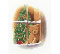 Heritage Crafts Kit de broderie au point de croix - William at Christmas (Evenweave)