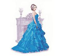 Heritage JLIL1426-A Kit de broderie au point de croix Motif Isla A 32 x 40,5 cm