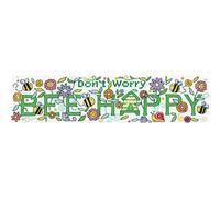 Heritage KCBH1576-E Kit de broderie au point de croix compté Motif abeilles 28,5 x 7 cm