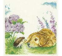 Heritage Kit de broderie au point de croix Aida "Cache-cache d'hortensias (A)", point de comptage, LCHH1795-A, 20,5x20,5cm