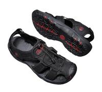 heritage lyonnais OrthoBreeze - Sandales d'été à confort orthopédique homme Sandales de marche homme en cuir, bout fermé, nu - pied, pour plage, randonnée et extérieur été.