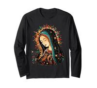 Heritage Mexican Mom Virgen de Guadalupe Mother's Day Manche Longue