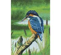Heritage NAKF1508-E Kit point de croix compté Motif oiseau glacé 15 x 21 cm