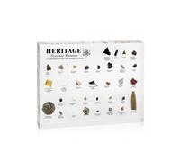 Heritage Personal Museum Mini Resin Natural History Display with Real Samples from Prehistoric to US Civil War Collection