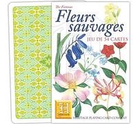 Heritage Playing Cards - Cartes à Jouer - Jeu de Cartes - Floral - 52 Count - Français - Adulte (144+)