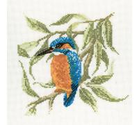 Heritage Point de Croix Set Aida "Eisvogel (A)", modèle à compter, DMKF374-A, 17,5x17cm