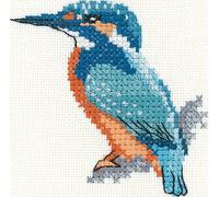 Heritage Point de Croix Set Aida "Eisvogel", modèle à compter, lfkf1537-a, 7x6,5cm