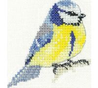 Heritage Point de Croix Set Aida "Mésange bleue", modèle à compter, lfbt1511-a,