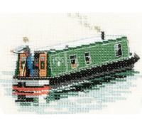 Heritage Point de Croix Set Aida "Modern slim boat (a)", modèle à compter, nbmn944-a, 10,5x7,5cm