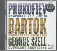HERITAGE Prokofiev: Symphony no 5; Bart¢k / George Szell [CD] NEUF