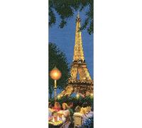 Heritage Set de point de croix Aida "Paris (a)", modèle réduit, jcpa565-a, 31x11cm