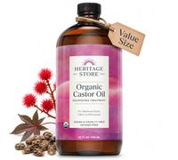 Heritage Store: Organic Castor Oil, 32 oz