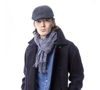 Heritage Traditions Wool Mix Tweed Panel Flat Cap Hat