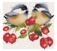 Heritage VPBE775E Kit point de croix compté Motif chat baies 11,5 x 11 cm
